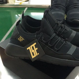 row of custom shoe brands demonstrated